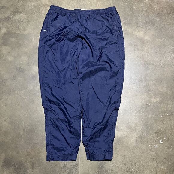 Vintage 90s Nike Navy Windbreaker Sweatpants 38x32 - Picture 1 of 4
